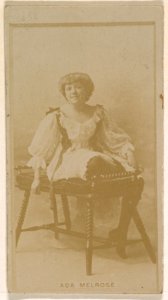 Ada Melrose, from the Actresses series (N245) issued by Kinney Brothers to promote Sweet Caporal Cigarettes MET DP859113