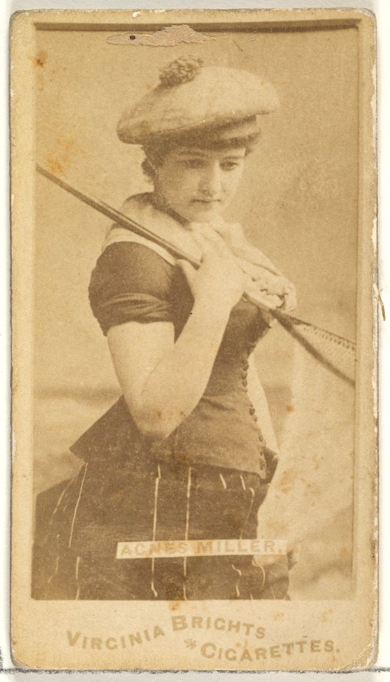 Agnes Miller, from the Actors and Actresses series (N45, Type 1) for Virginia Brights Cigarettes MET DP829887