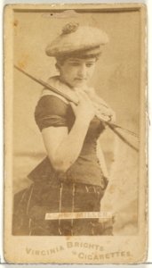 Agnes Miller, from the Actors and Actresses series (N45, Type 1) for Virginia Brights Cigarettes MET DP829887