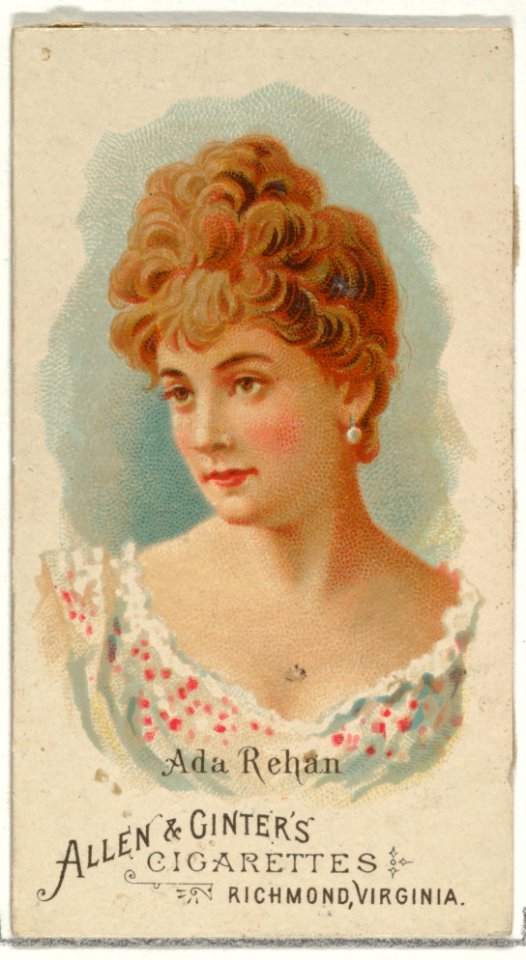 Ada Rehan, from World's Beauties, Series 1 (N26) for Allen & Ginter Cigarettes MET DP838113