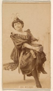 Ada Melrose, from the Actresses series (N245) issued by Kinney Brothers to promote Sweet Caporal Cigarettes MET DP859107