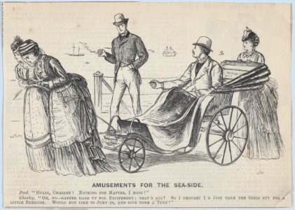 A Chiel Among Them (recto); Amusements for the Sea-side (verso) (Punch, or the London Charivari, September 20, 1873, pp. 113-14) MET DP875905