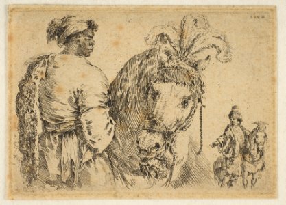 A Black Man Feeding a Horse MET DP817528