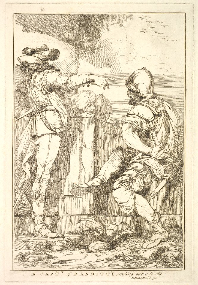 A Captain of Banditti Sending Out a Party (from Fifteen Etchings Dedicated to Sir Joshua Reynolds) MET DP828478