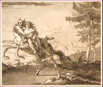 A Centaur Abducting a Nymph MET DP812116