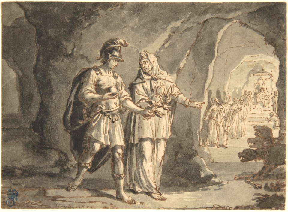 Aeneas and the Sibyl in the Underworld MET DP800431