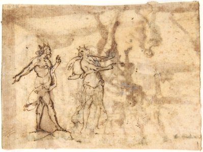 Aeneas Carrying Anchises in the Burning of Troy MET DP807571