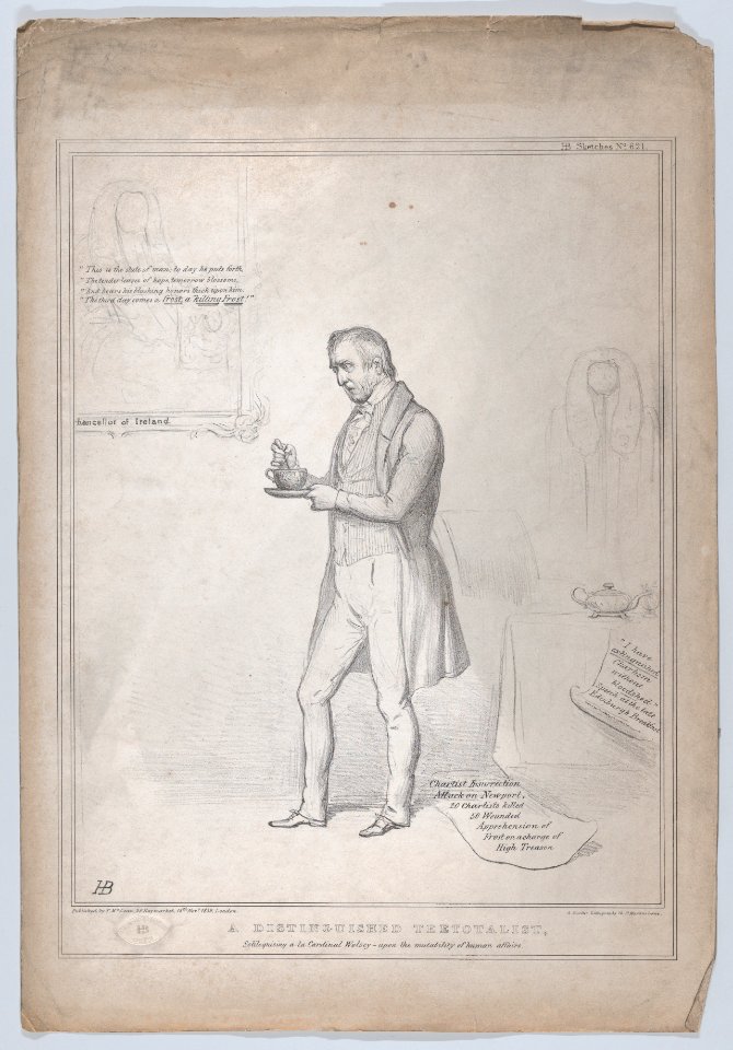 A Distinguished Teetotalist, Soliloquising a-la Cardinal Wolsey–upon the mutability of human affairs MET DP868313