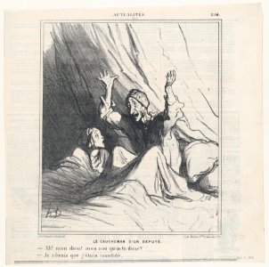 A deputy's nightmare from 'News of the day,' published in Le Charivari, December 7, 1869 - MET DP877894