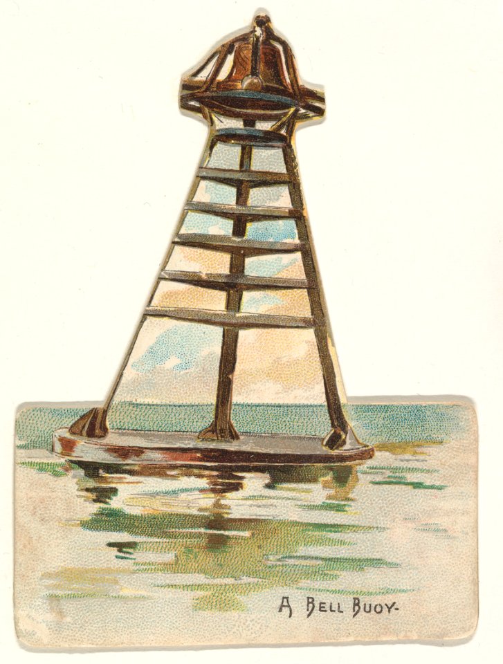 A Bell Buoy, from the Lighthouses series (N119) issued by Duke Sons & Co. to promote Honest Long Cut Tobacco MET DPB873705