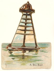 A Bell Buoy, from the Lighthouses series (N119) issued by Duke Sons & Co. to promote Honest Long Cut Tobacco MET DPB873705
