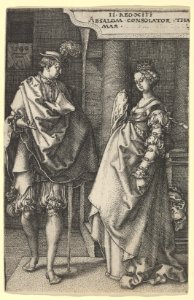 Absalom Comforting Tamar, from The Story of Amnon and Tamar MET DP836634