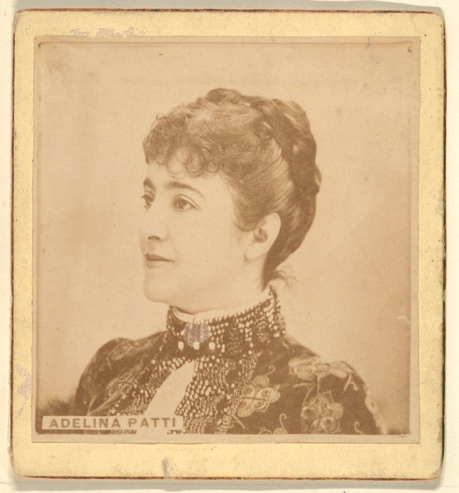 Adelina Patti, from the Actresses series (N246), Type 2, issued by Kinney Brothers to promote Sporting Extra Cigarettes MET DP860079