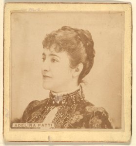 Adelina Patti, from the Actresses series (N246), Type 2, issued by Kinney Brothers to promote Sporting Extra Cigarettes MET DP860079