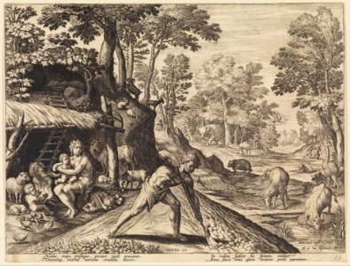 Adam at Work after the Fall from The Story of the First Men MET DP289131