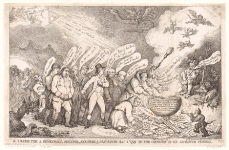 A Charm for a Democracy, Reviewed, Analysed, & Destroyed Jan 1 1799 to the Confusion of its Affiliated Friends MET DP872209