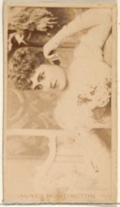 Agnes Huntington, from the Actors and Actresses series (N45, Type 8) for Virginia Brights Cigarettes MET DP831502