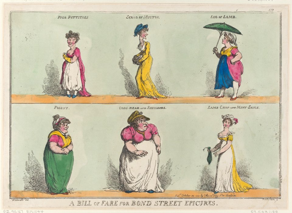 A Bill of Fare for Bond Street Epicures Met DP884678