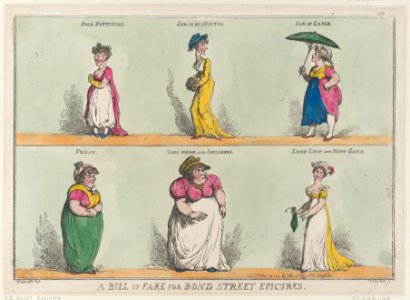 A Bill of Fare for Bond Street Epicures Met DP884678