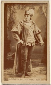 Agnes Huntington, from the Actors and Actresses series (N45, Type 8) for Virginia Brights Cigarettes MET DP831503