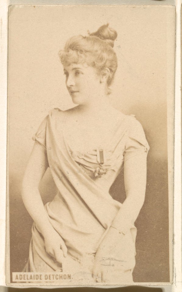 Adelaide Detchon, from the Actresses series (N246), Type 1, issued by Kinney Brothers to promote Sporting Extra Cigarettes MET DP859994
