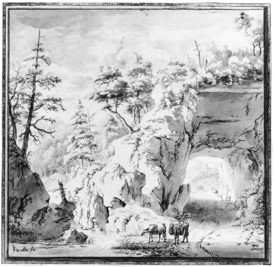 A Mountainous Landscape with Travellers on a Road MET 267720