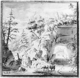 A Mountainous Landscape with Travellers on a Road MET 267720