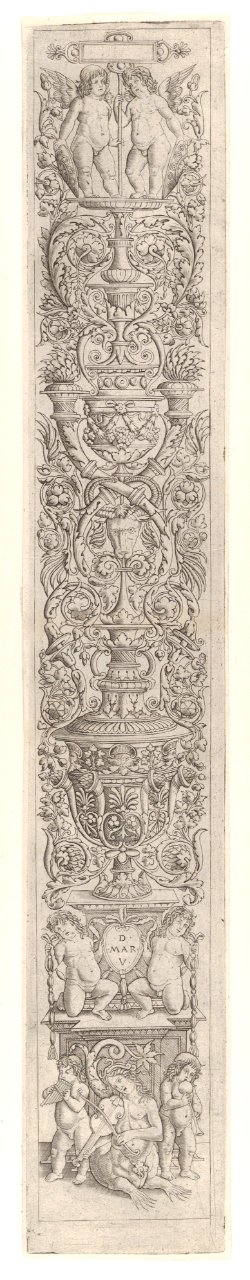 A Nereid and Two Children Playing Musical Instruments, from Twelve Ornamental Panels MET DP835609
