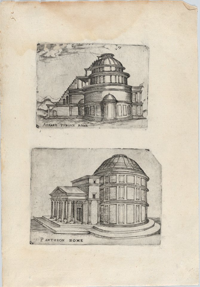 Aerarii Publici Rome, from a Series of 24 Depicting (Reconstructed) Buildings from Roman Antiquity MET DP874932