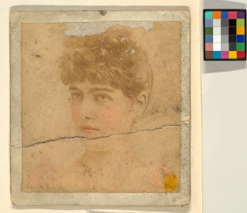 Adelaide Emerson, from the Actresses series (N246), Type 2, issued by Kinney Brothers to promote Sporting Extra Cigarettes MET DP860063