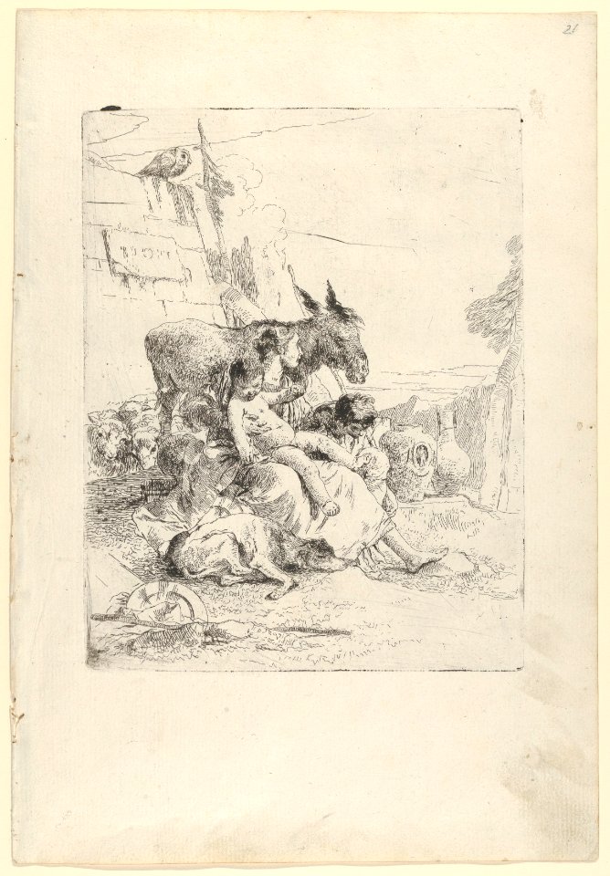 A Mother with two Children, from the Scherzi MET DP854189