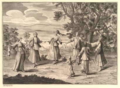A Native Dance (Aubry de La Mottraye's "Travels throughout Europe, Asia and into Part of Africa...," London, 1724, vol. I, pl. 11) MET DP824501