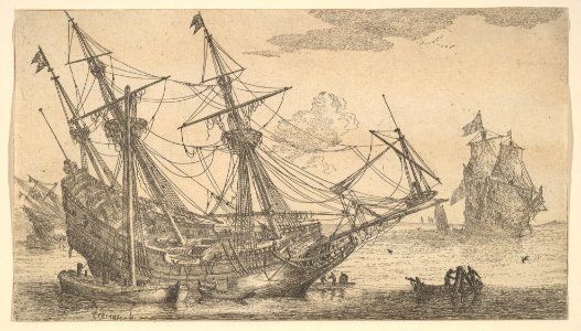 A Merchant Man Careened for Caulking the Hull MET DP825040