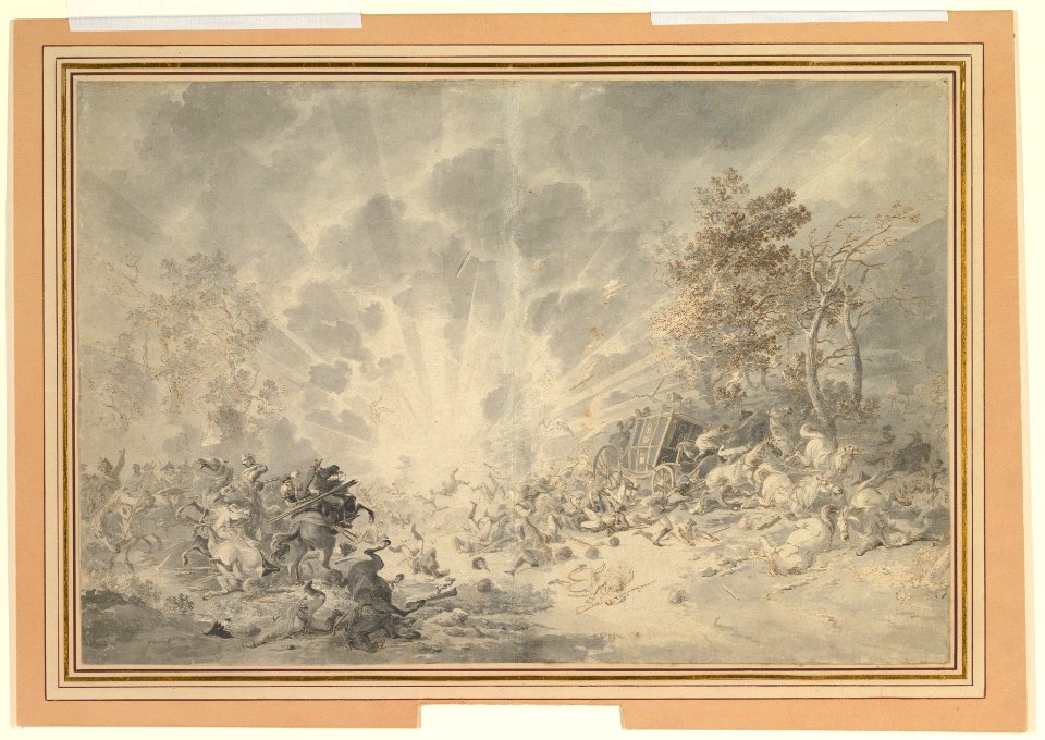 A Military Convoy Surprised by an Explosion MET DP820046