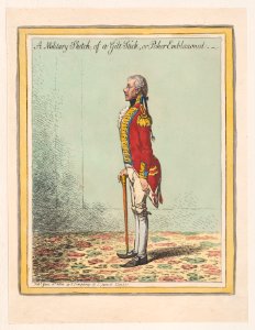 A Military Sketch, of a Gilt Stick, or Poker Emblazoned Met DP889943