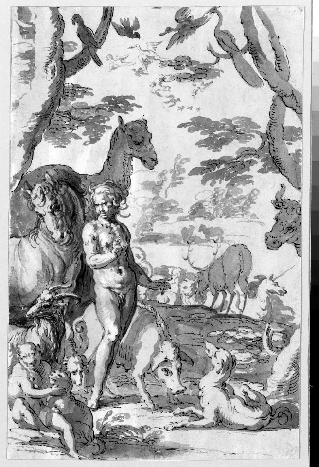 Adam in the Garden of Eden, Naming the Animals MET 2003.279