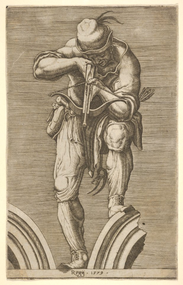 A Man Shooting a Crossbow MET DP832022