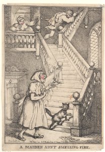 A Maiden Aunt Smelling Fire Met DP884692