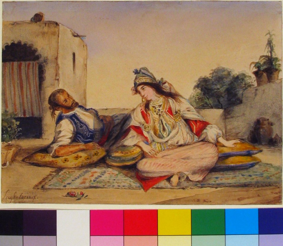 A Moorish Couple on Their Terrace MET 63.215