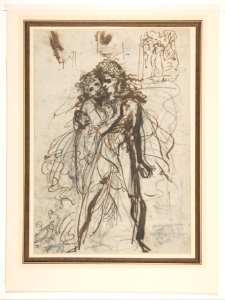 A Man and a Woman Embracing MET DP806614