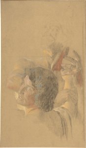 A male and a female figures (study for 'Golgotha') MET DP804014