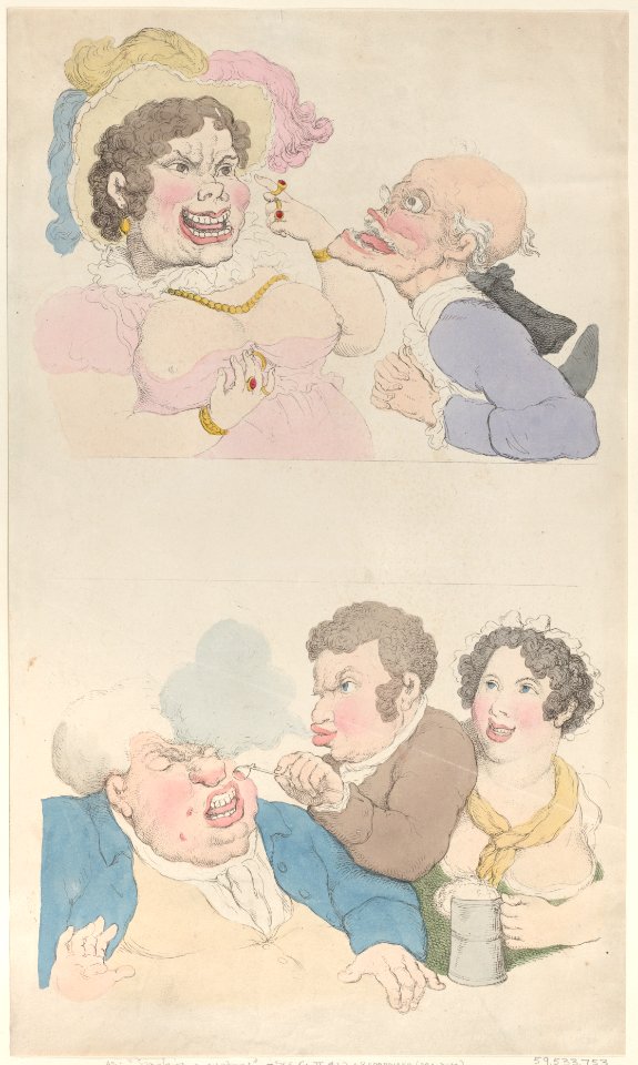 A Man Enticed by a Woman; and Smoking a Customer Met DP885261
