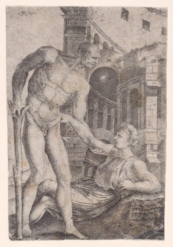 A Man Helping Another to His Feet Met DP888623