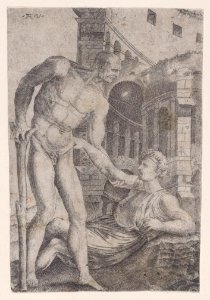 A Man Helping Another to His Feet Met DP888623