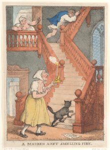 A Maiden Aunt Smelling Fire Met DP884693