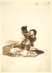 A Man Drinking from a Wine Skin; Images of Spain Album, 63 MET DP800218