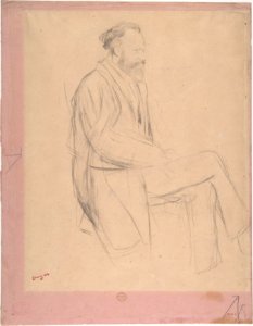 Édouard Manet Seated, Right Profile MET DP805812
