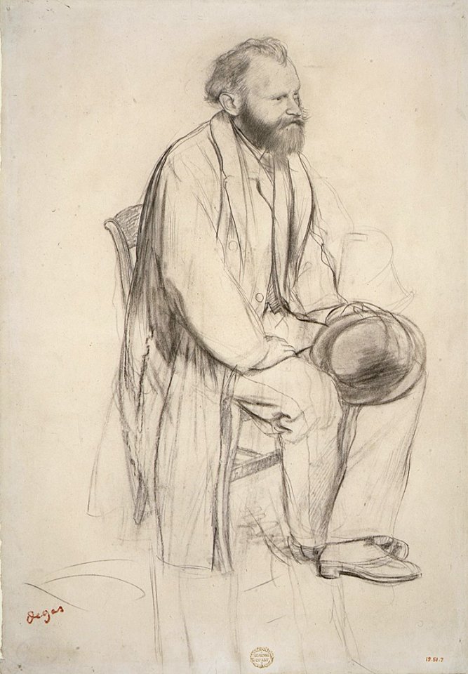 Édouard Manet, Seated, Holding His Hat MET dp19.51.7.R