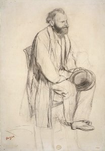 Édouard Manet, Seated, Holding His Hat MET dp19.51.7.R