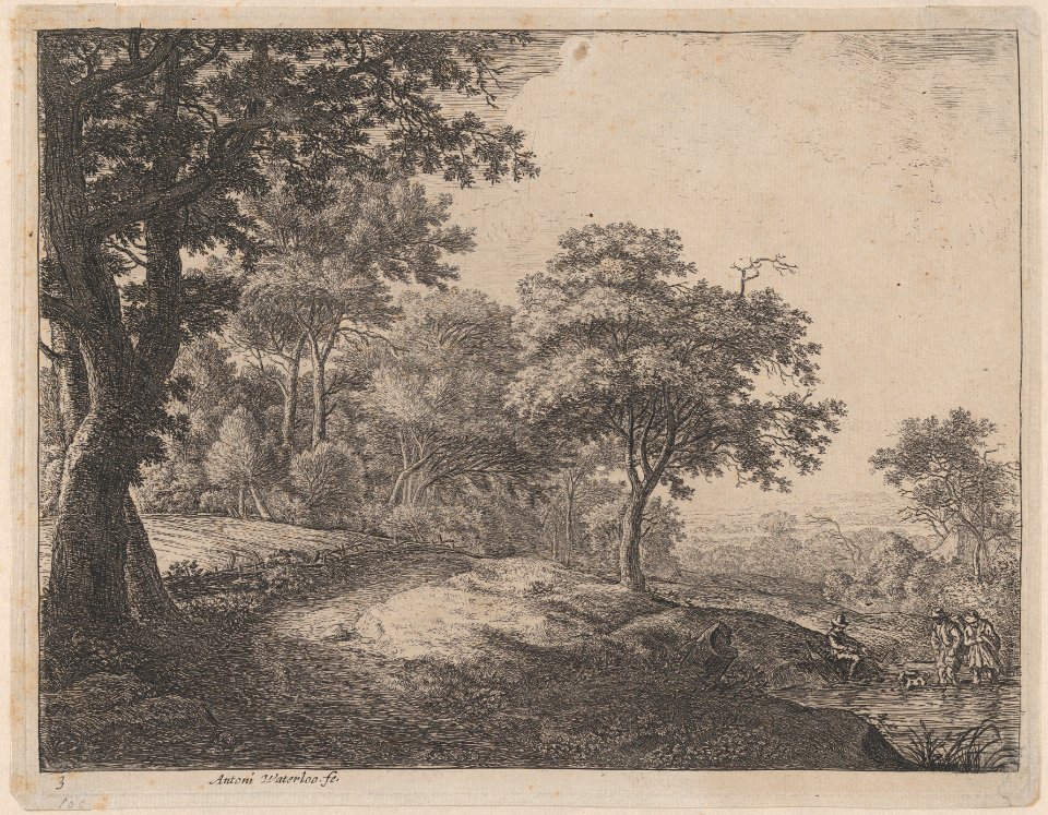 A Man and a Woman Crossing a Stream MET DP876205